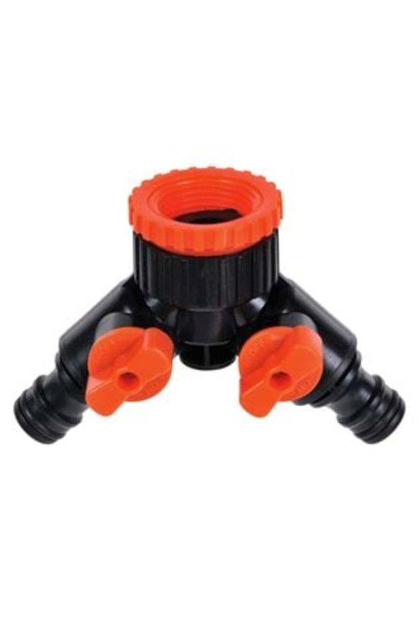 Conector dublu pentru robinet cu întrerupător
