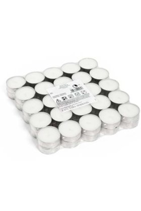 Lumânări albe tip stâlp Ø3.5 x 1.5 cm - 50 bucăți