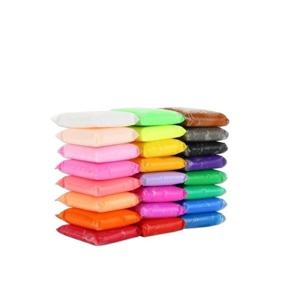 Set Plastilina inteligenta, Modelling Clay, 12 pungi, multicolora