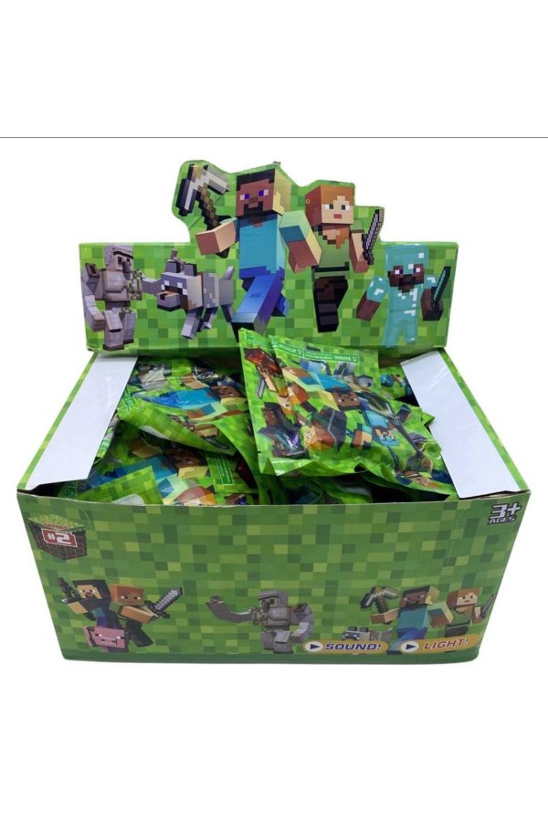 Set de 5 pungi surpriză Minecraft cu figurine