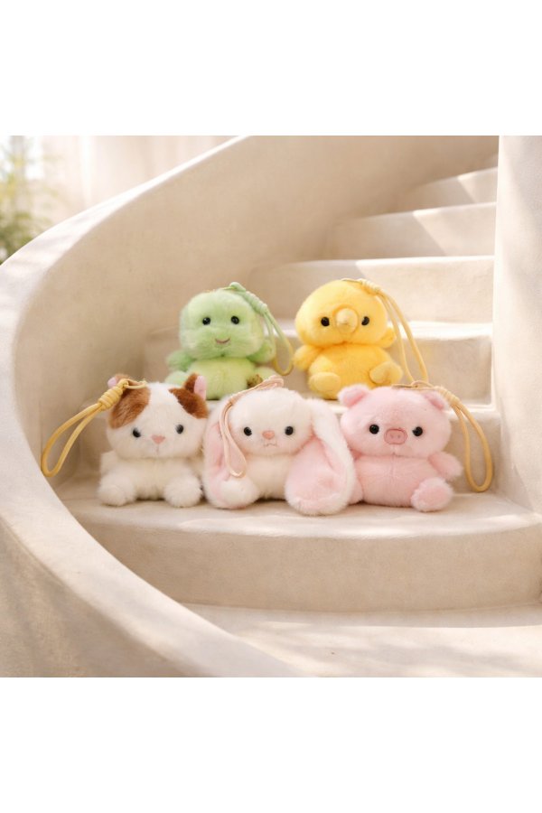 Set 2 brelocuri animalute pufoase și frumos mirositoare , accesorii ghiozdan ,geanta sau rusac