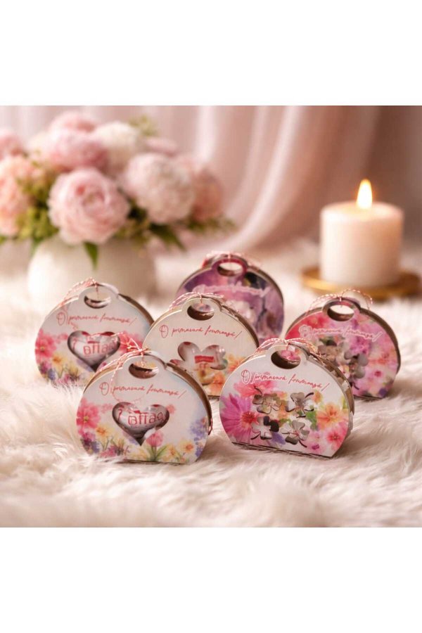 Set de 6 Mărțișoare suport bonboane sau praline model 1 VICTINY®