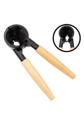 Spargător de nuci metalic cu mâner din lemn 18 cm