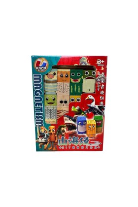 Set de cuburi magnetice 3D Tralalero Tralala cu animale și personaje, jucărie educativă de construcție pentru