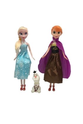 Set păpuși Frozen Ana, Elsa și Olaf 23 cm