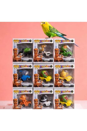 set 2 cuti random figurina italian brainrot cu masinuta model pop
