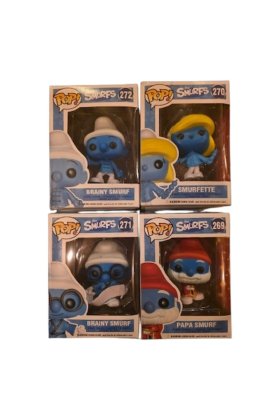 Set de 4 figurine Ștrumfi VICTINY® Multicolor 10 cm