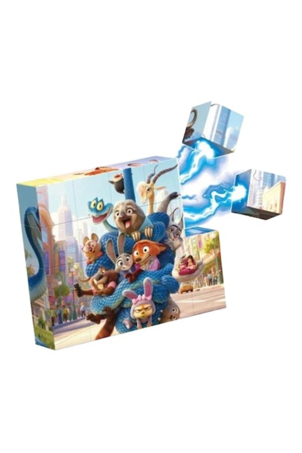 Puzzle cu blocuri magnetice de construcție, 20 de piese
