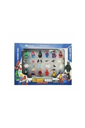 Set de 12 roboți Avengers cu 15 accesorii