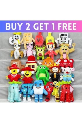 Set 2 + 1 gratuit jucării de pluș Steal A Brainrot, joc popular, păpuși de pluș cu desene animate drăguțe, pentru cadouri pentru copii