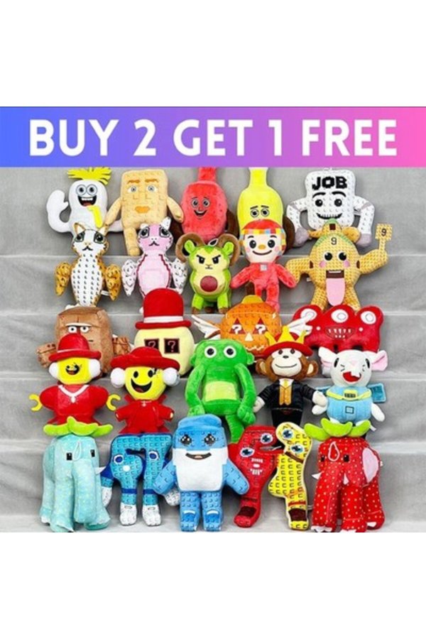 Set 2 + 1 gratuit jucării de pluș Steal A Brainrot, joc popular, păpuși de pluș cu desene animate drăguțe, pentru cadouri pentru copii