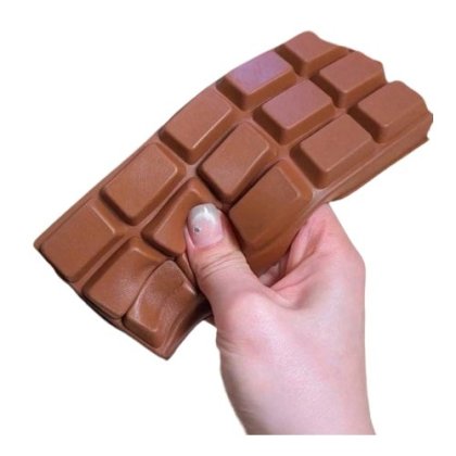 Tableta ciocolata, pentru ameliorarea stresului, excelenta pentru relaxare, realizata manual, minge senzoriala de joaca, cadou ideal pentru copii si adulti, jucarie pentru casa/birou, jucarie de stoarcere a formelor. Dezvolta abilitatile motorii fine