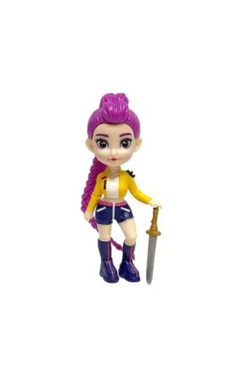Figurină Rumy K-Pop Demon Hunter VICTINY®, violet, multicolor, 18/19 cm, cutie de carton