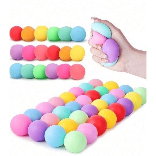 Jucarie interactiva VICTINY ® SET 4 BILE, squishy, antistres, anxietate, depresie si multe alte afectiuni de zi cu zi, ale copiilor cat si ale adultiilor