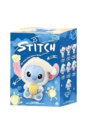 Breloc Stitch de pluș, stil Labubu, multicolor, 15 cm (3+ ani)