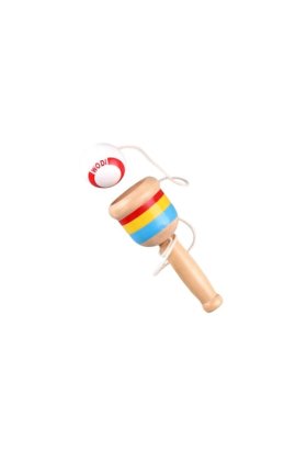 Jucărie Kendama cu pahar și minge, coordonare mână-ochi, 10 x 3 cm, albă