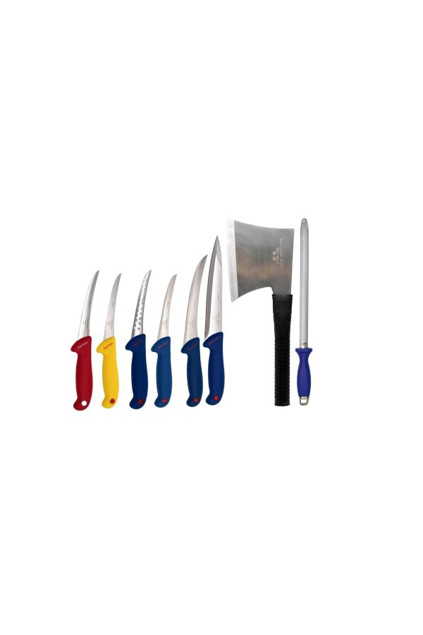 Set profesional de cuțite de măcelărie, 8 piese