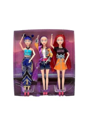 Set de figurine K-POP Demon Hunter Girl Group, Lumie, Mira, Zoe, 28 cm, multicolor