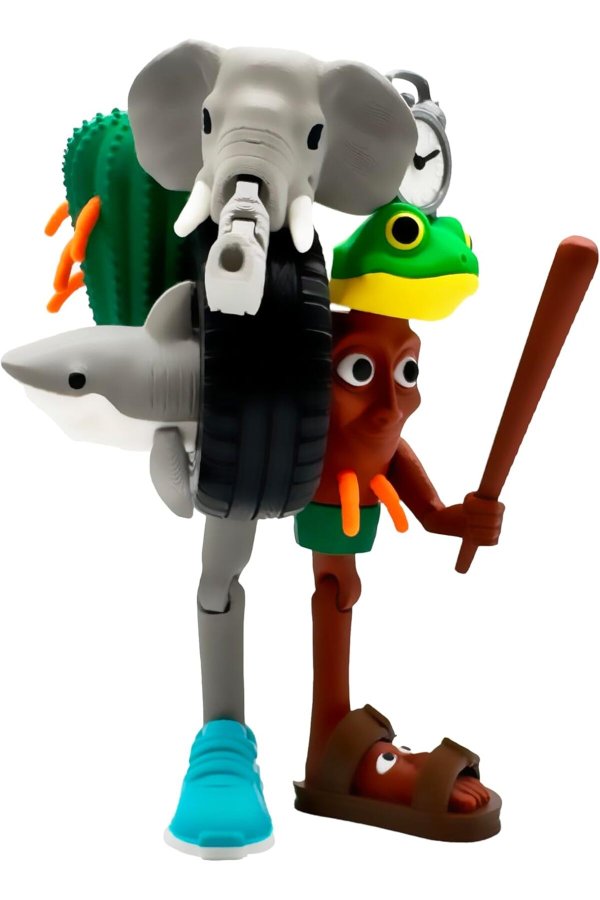 Cutie La Grande Combinazione cu figurină Brainrot articulată XL (20 x 13) - colecția oficială Brainrot