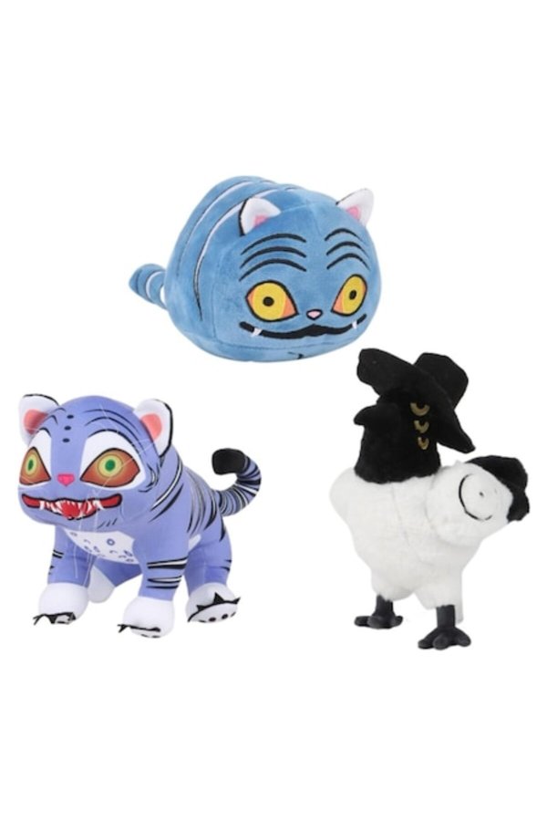 Set de 3 jucării de pluș fete k-pop demon hunter VICTINY® 20/25 cm multicolor