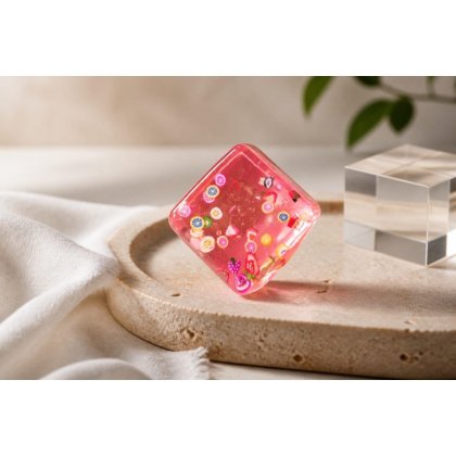 Jucarie interactiva VICTINY ® CUB ROZE FRUCTE, squishy, antistres, anxietate, depresie si multe alte afectiuni de zi cu zi, ale copiilor cat si ale adultiilor