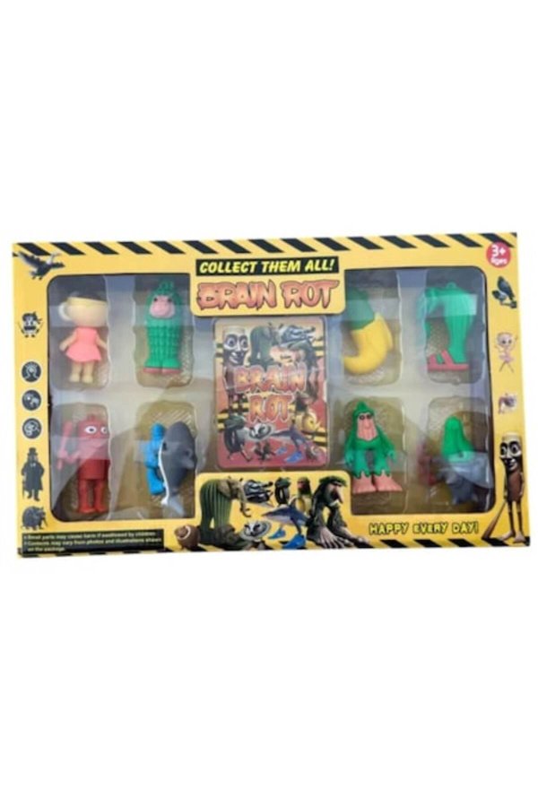 Set 8 figurine Italian Brain Rot VICTINY® Silicon