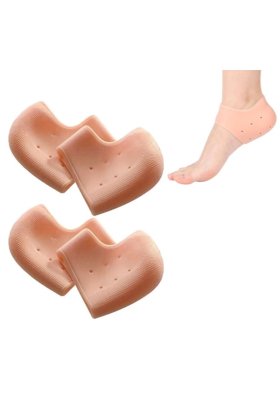 Set 4 protecții de călcâi din silicon, pentru dureri/bătături/piele crăpate, lavabile, reutilizabile