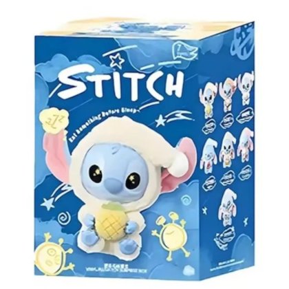 Breloc de plus Stitch tip Labubu, 15 cm, multicolor, cutie misterioasa, 3+ ani