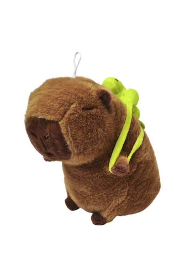 Jucărie de pluș Capibara cu rucsac, maro, 23 cm