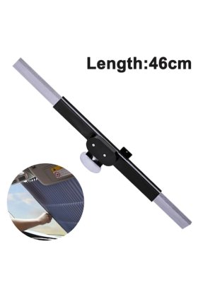 Parasolar auto retractabil, 45x65x70cm, pentru mașini mici și SUV-uri cu ventuze