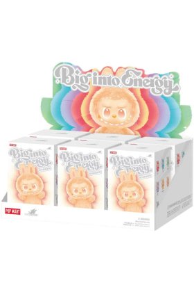 Cutie surpriză cu figură Labubu, seria The Monsters Big into Energy, cu față din vinil