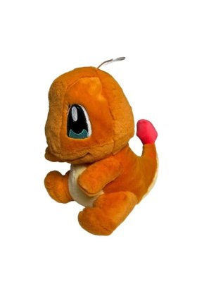 Jucărie de pluș Charmander, moale și catifelată, portocalie, 30 x 20 cm