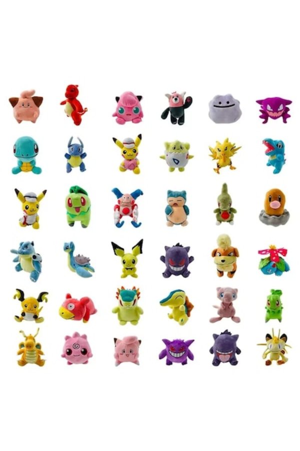 Set 6 plușuri Pokemon 18/25 cm