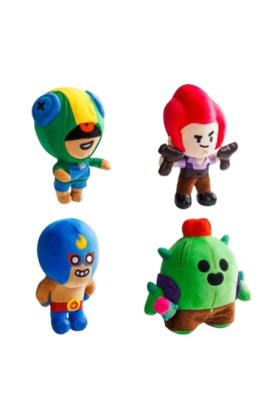 Set 5 jucării de pluș Brawl Stars VICTINY® 25 / 30 cm
