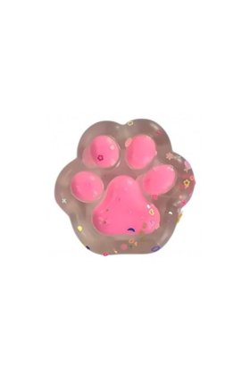 Labuta Pisica squishy moale VICTINY transparent/roz