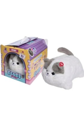 Animalut de plus interactiv Fluff Pets Mini VICTINY® model alb multicolor