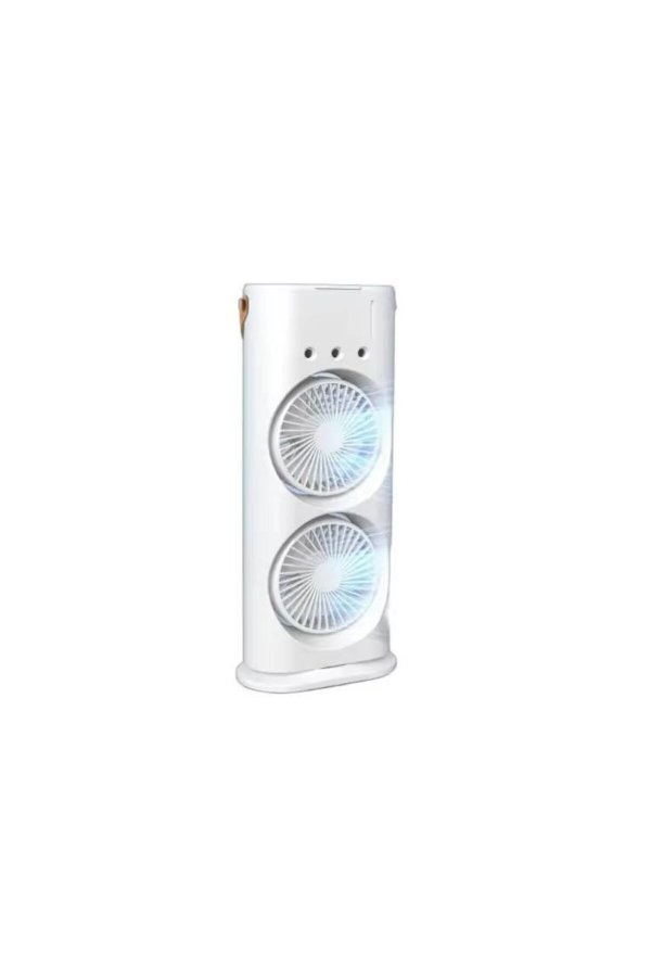 Ventilator dublu Mist & Breeze, cu funcție de pulverizare și oscilație de 90 grade