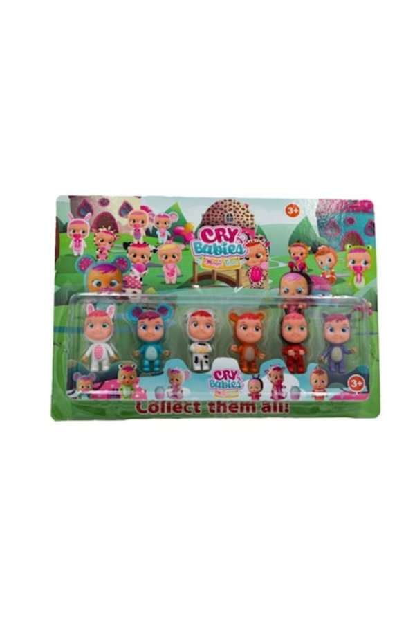 Set 6 figurine bebeluși plângăcioși, 5 cm, 3+ ani