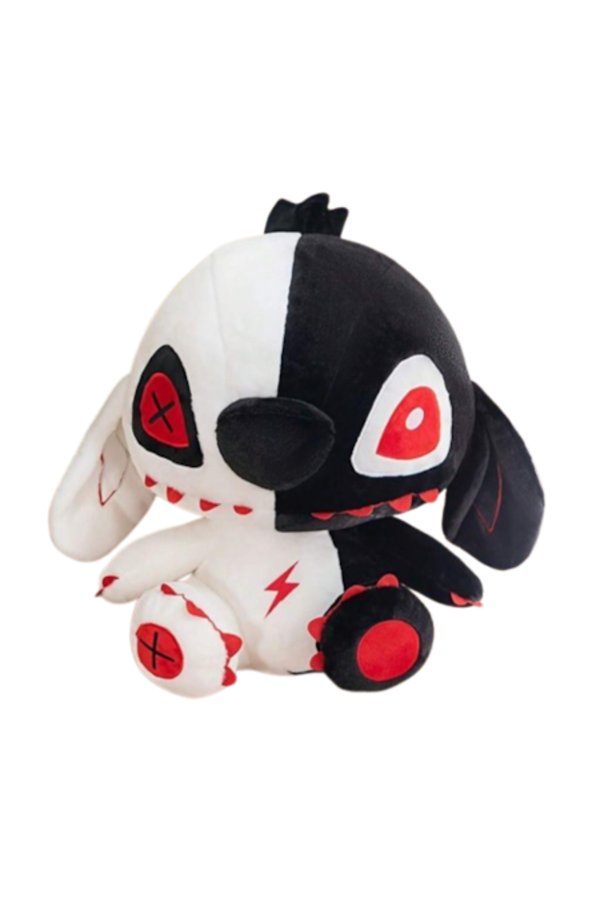 Jucărie de pluș Stitch, Personaj din Lilo & Stitch, 32 cm / Alb-Negru