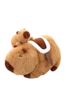 Set de 2 jucării de pluș CAPYBARA VICTINY®, 30 CM / 13 CM