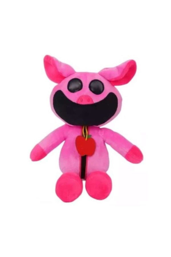 Jucărie de pluș PickyPiggy, Creaturile Zâmbitoare, VICTINY®, Roz, 24/30 cm