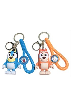 Set 2 brelocuri pentru rucsac, geantă, penar VICTINY®, model Bingo/Bluey, pentru adulți și copii, sau