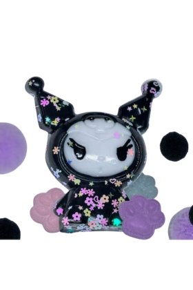 Jucărie moale și pufoasă cu textură care se ridică lent VICTINY® Negru Violet / Kuromi