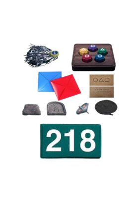 Set 2 jocuri interactive Jocul Calamarului VICTINY® emblema verde nr 218