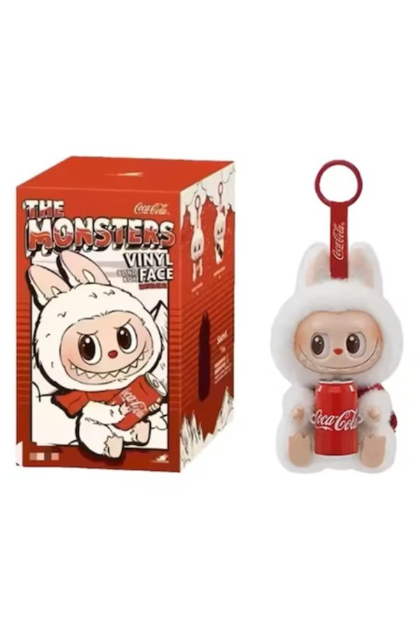 Figurină LaBubu – personaj Happy Factor (alb), Colecția Coca Cola