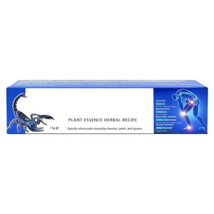 Crema pentru Dureri Musculare si Articulare Tsunami Black Scorpion 15 g, antiinflamatorie, relaxare musculara