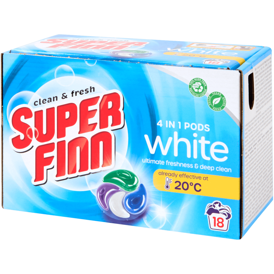 Capsule 4 în 1 Superfinn Alb