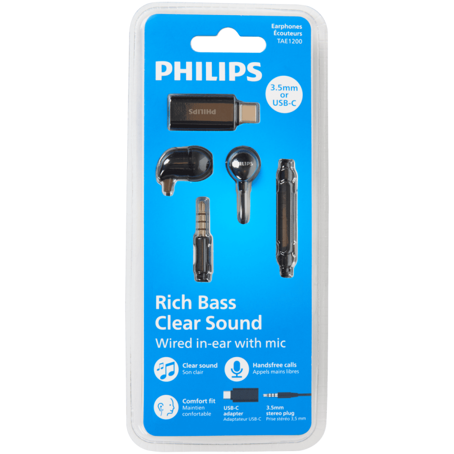 Căști in-ear cu mufă jack și USB-C Philips