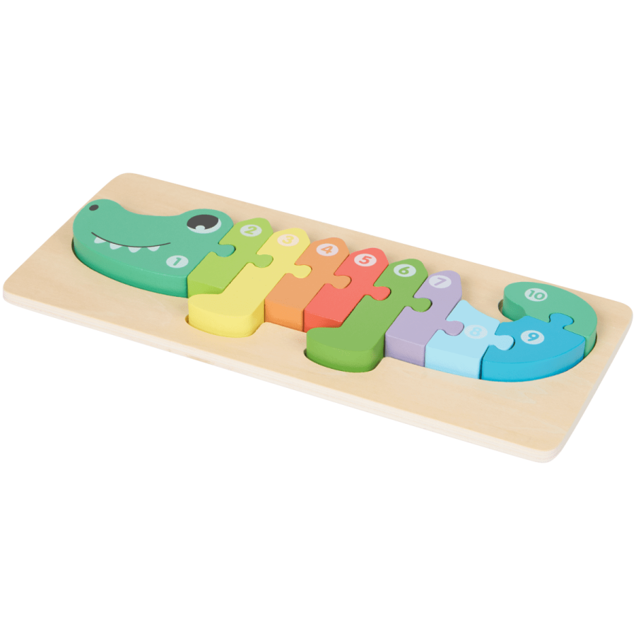 Puzzle din lemn cu animale Mini Matters