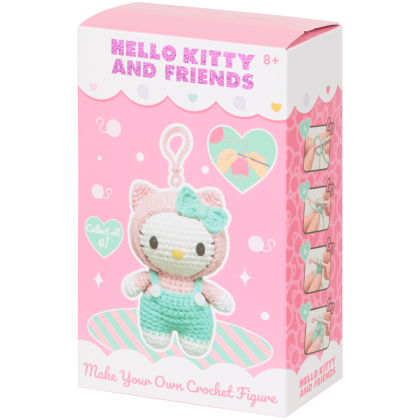 Set de ace de croșetat Hello Kitty